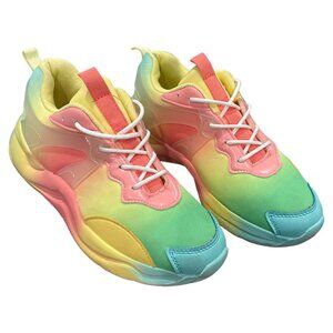 MULTICOLOR LACE UP SNEAKERS SIZE 7.5 #55
